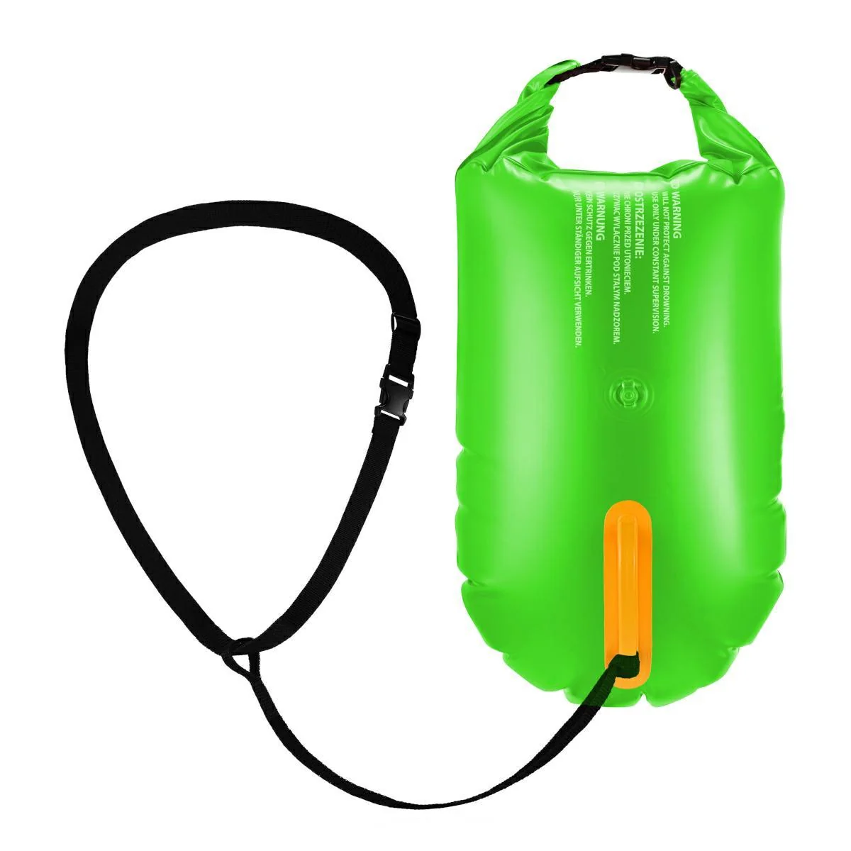 Буй для плавання Aqua Speed Open Water Swim Buoy 61240 салатовий, чорний Уні 17 літрів