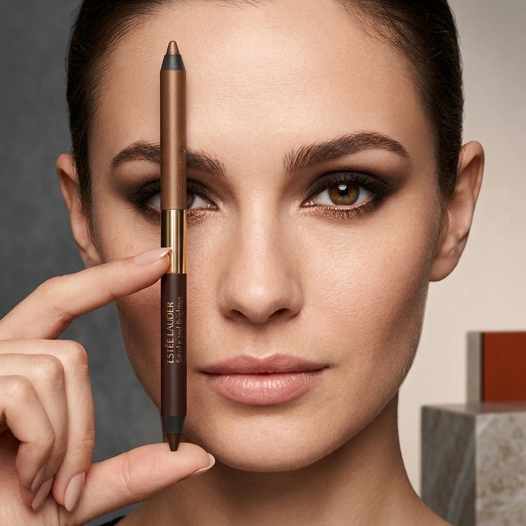 Двухсторонний карандаш для глаз Estee Lauder Smoke And Brighten Kajal Eyeliner Duo 1 г 03 Dark Chocolate/Rich Bronze