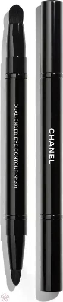 ДВУСТОРОННЯЯ КИСТЬ: ТОЧНОСТЬ И РАСТУШЕВКА CHANEL PINCEAU DUO CONTOUR YEUX RETRACTABLE №201