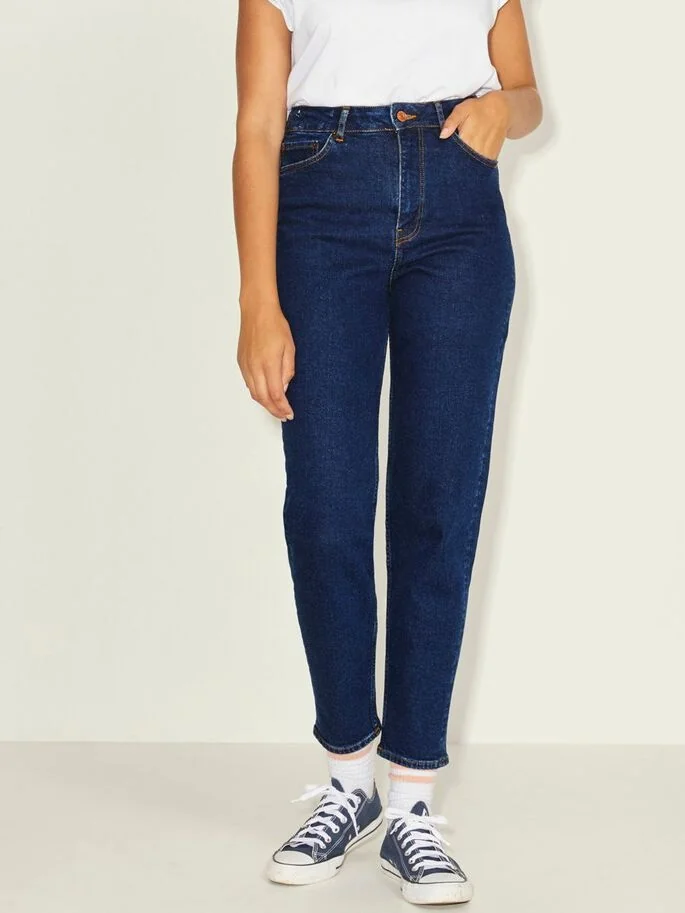 Джинси JXLISBON MOM HW CC4001 NOOS 12203866-Dark Blue Denim JJXX 26/32 Темно-синій