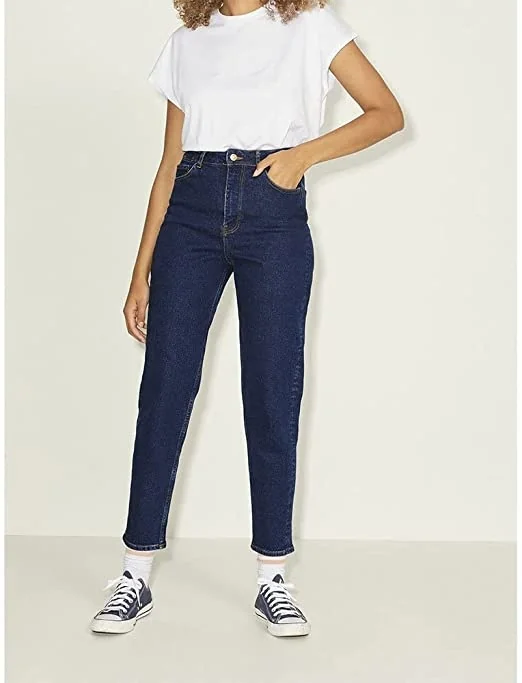 Джинси JXLISBON MOM HW NR4001 NOOS 12207160-Dark Blue Denim JJXX 26/32 Темно-синій