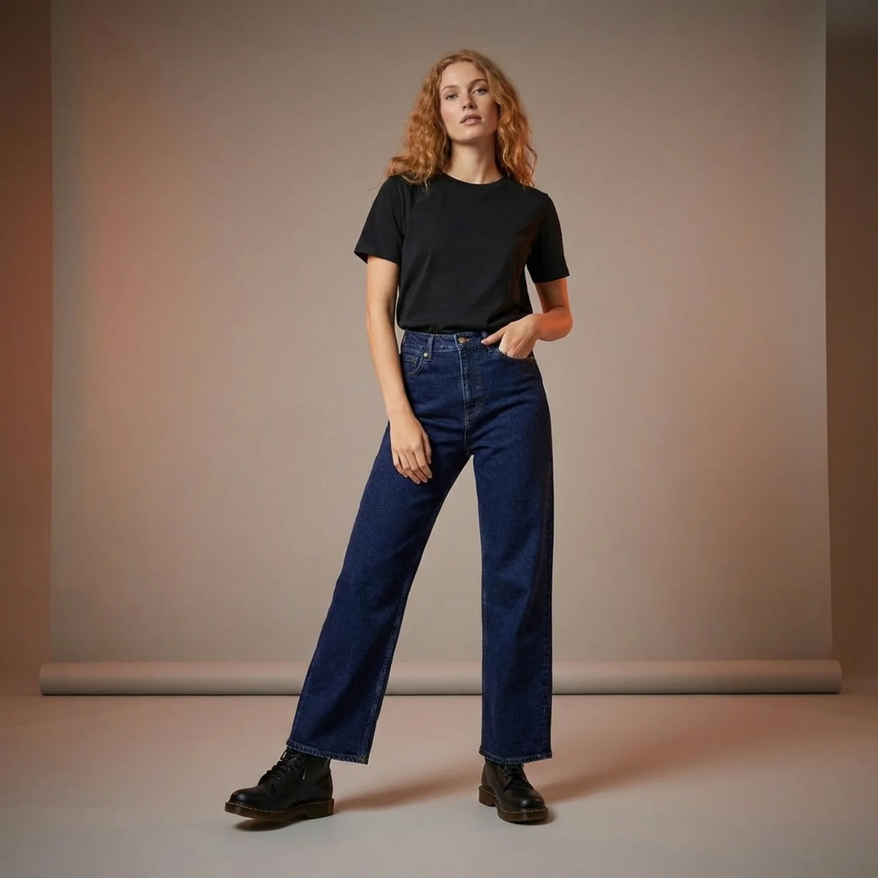 Джинси JXTOKYO WIDE HW CC6001 NOOS 12203919-Dark Blue Denim JJXX 28/32 Темно-синій
