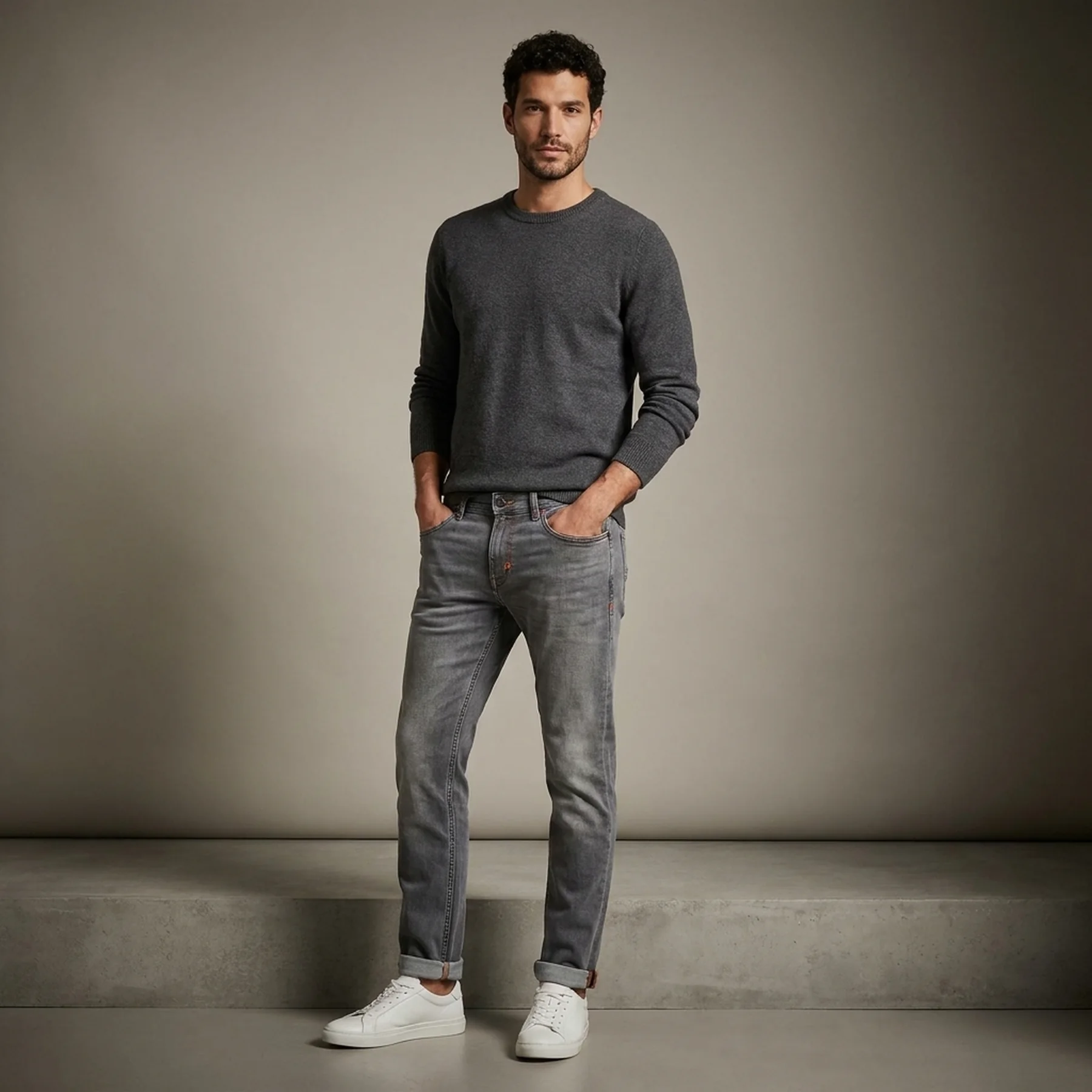 Джинси Trousers RICK SLIM FIT 520.11.899.26.180.2005616-95Z4 Q/S by s.Oliver 33/32 Сірий