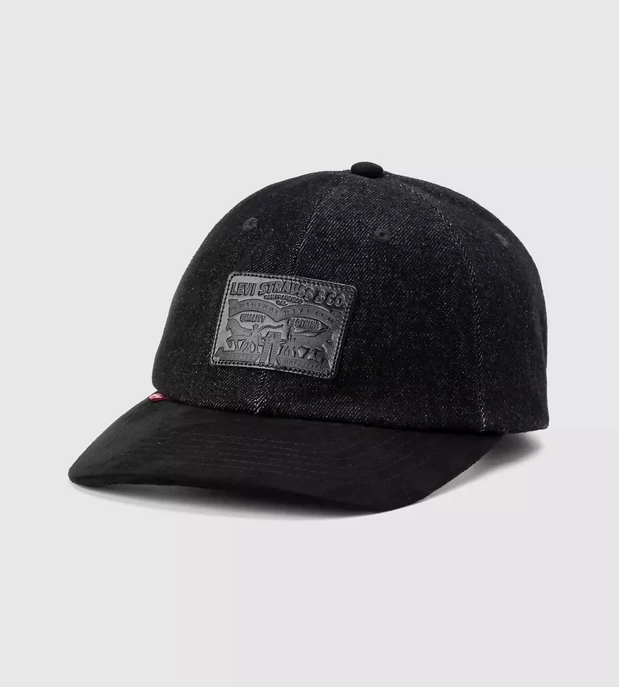 Джинсова кепка Levi's бейсболка 1159842495 (Чорний One size)