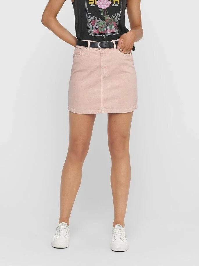 Джинсова спідниця ONLROSE A-SHAPE COLOR SKIRT PNT 15204340 Rose Smoke ONLY 38 Розовий