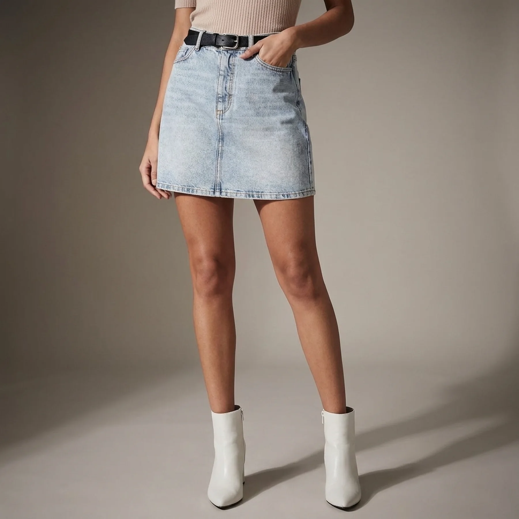 Джинсова спідниця ONLROSE LIFE ASHAPE SKIRT BB NAS2630 15196756 Light Blue Denim ONLY 36 Блакитний