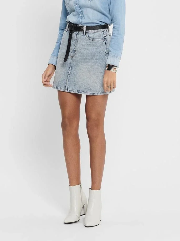 Джинсова спідниця ONLROSE LIFE ASHAPE SKIRT BB NAS2630 15196756 Light Blue Denim ONLY 36 Блакитний