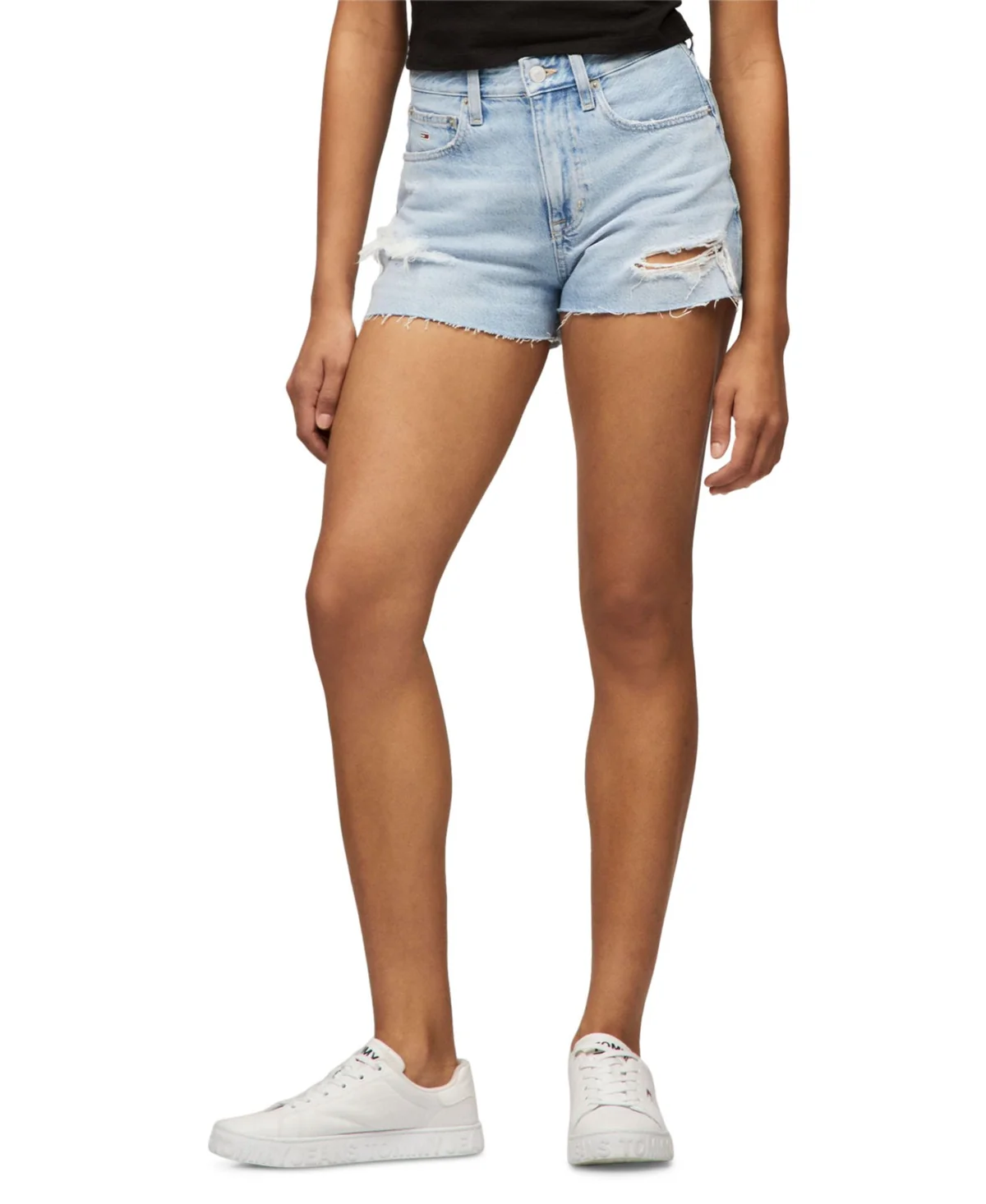 Джинсові шорти Tommy Hilfiger з рваними деталями 1159854348