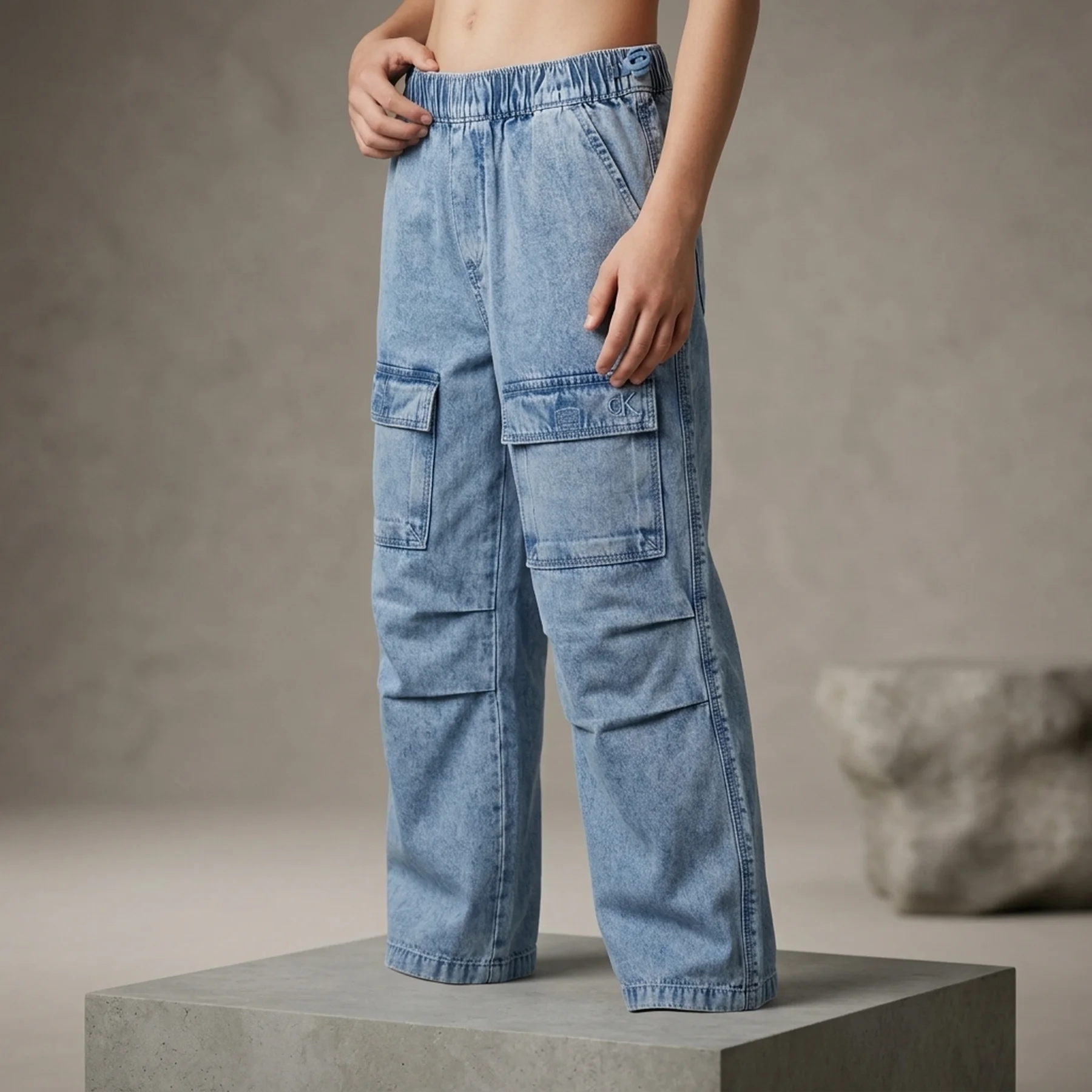 Джинсові штани карго Calvin Klein 1159842001