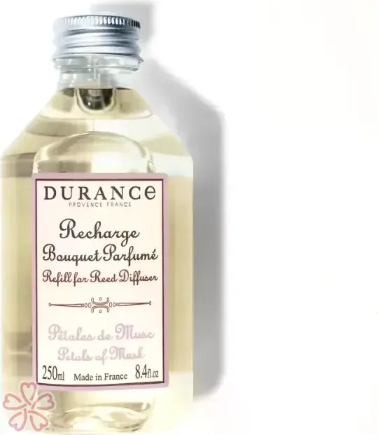 Эссенция для аромадиффузора Durance Refill for Scented Bouquet 250 мл Пелюстки мускусу