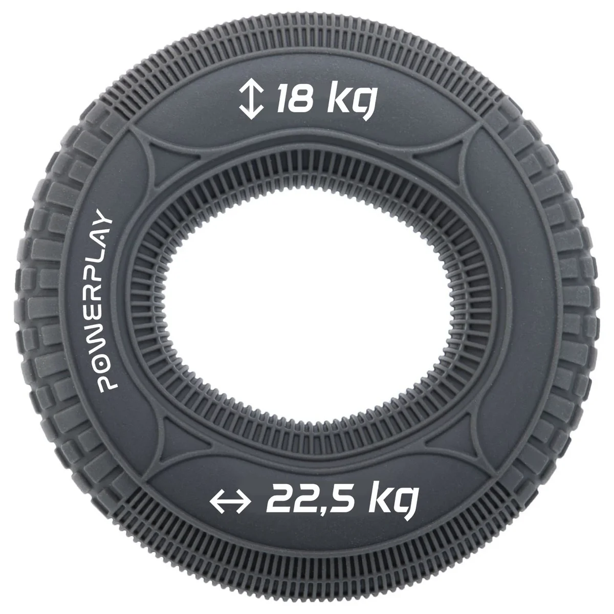 Еспандер кистьовий силіконовий PowerPlay PP-4330 Hand Grip Loops Medium 18-22,5 кг. Сірий