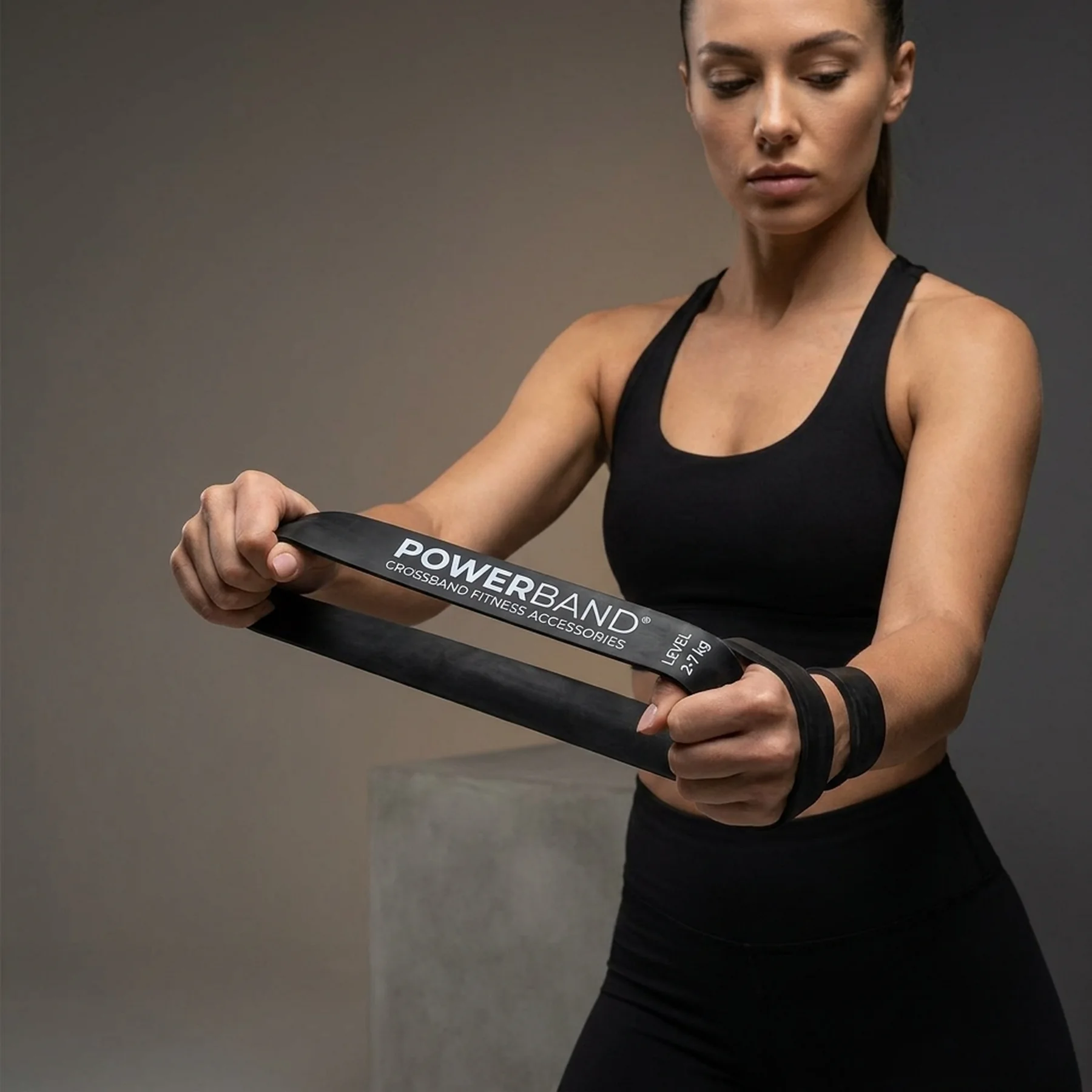 Еспандер-петля (гумка для фітнесу і кроссфіту) PowerPlay 4115 Power Band Чорна (2-7kg)