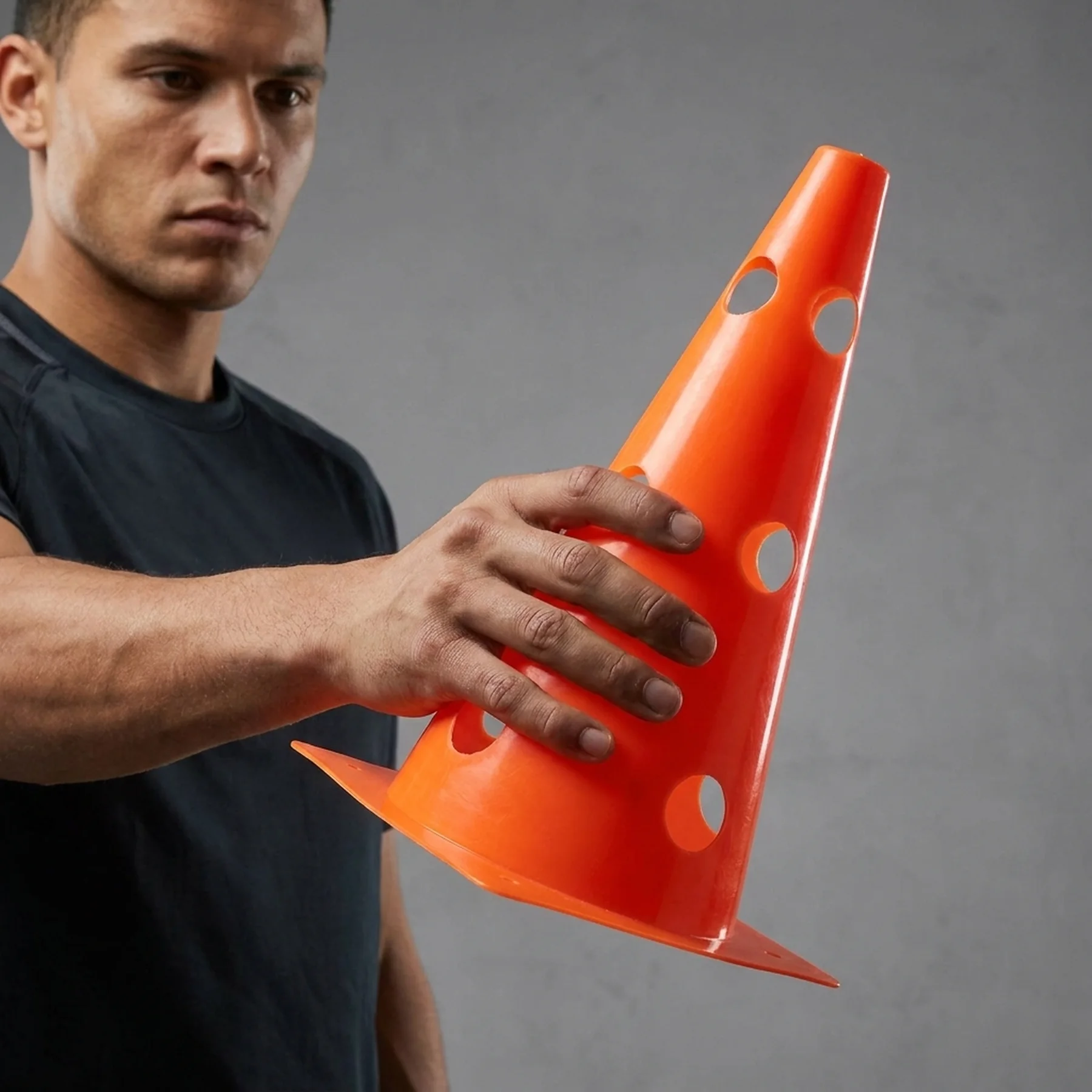 Фішка конус з отворами 32см C-6573-OR, orange