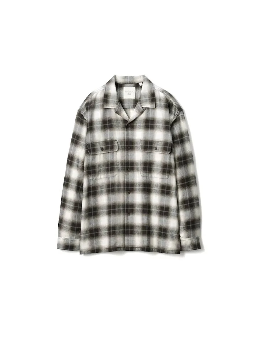 Фланелева сорочка UNIQLO and JW ANDERSON в клітинку 1159853502 (Сірий XXL)