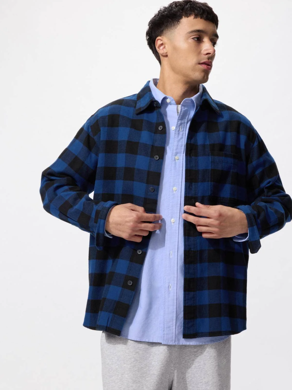 Фланелева сорочка в клітину UNIQLO 1159853120
