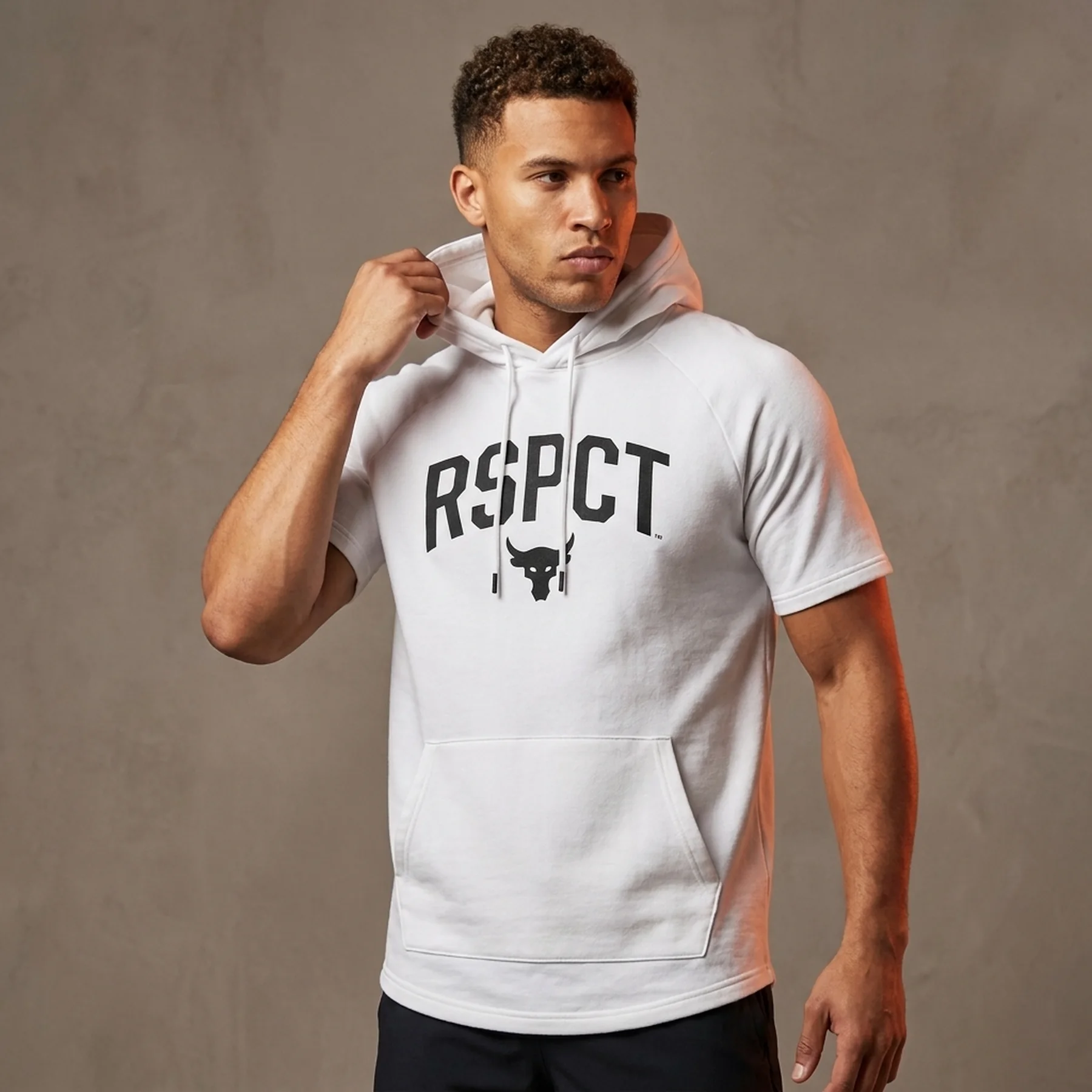 Флісова худі Under Armour Project Rock Icon White