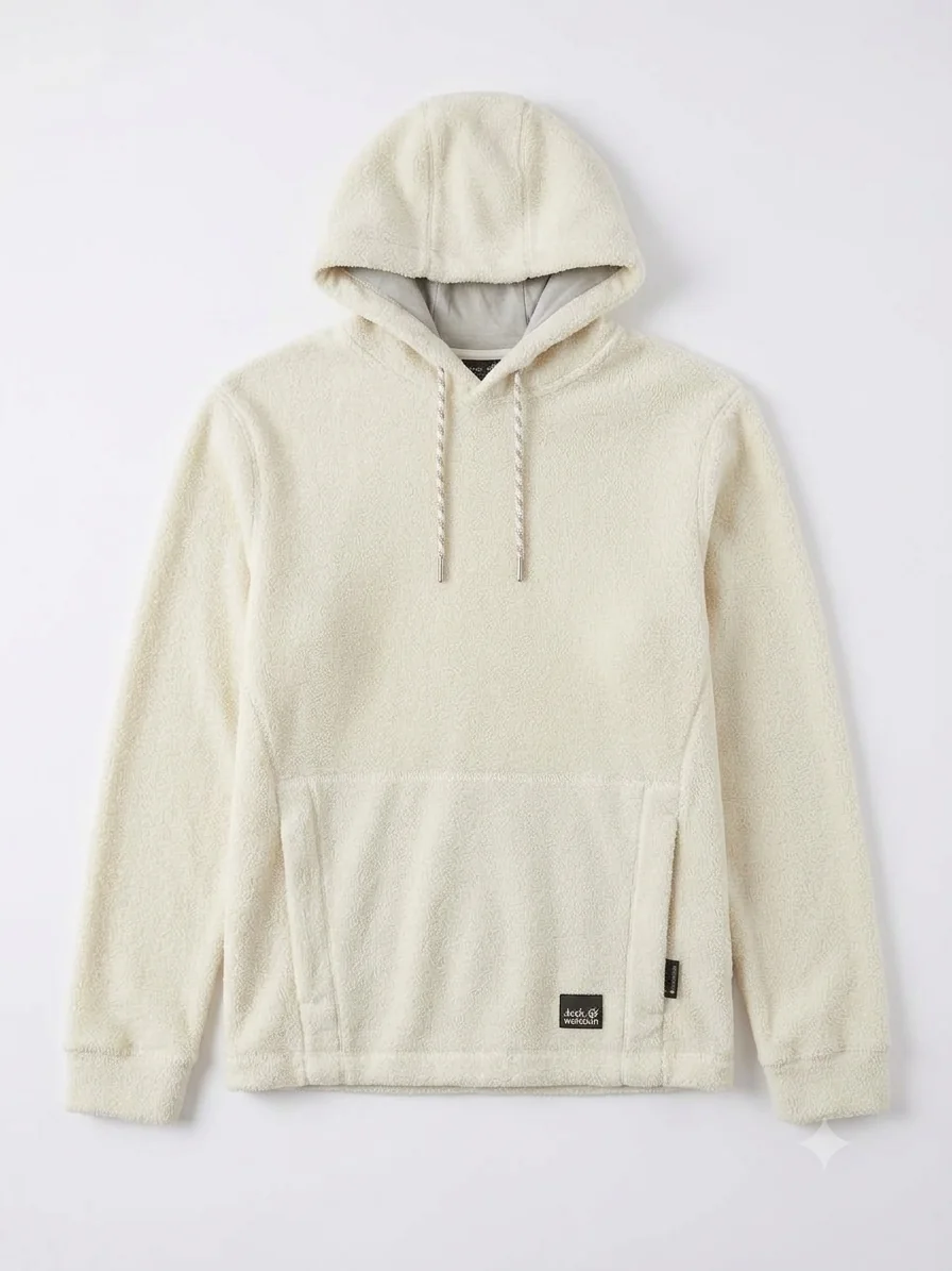 Флісовий светр Jack Wolfskin 365 Fearless Snap White