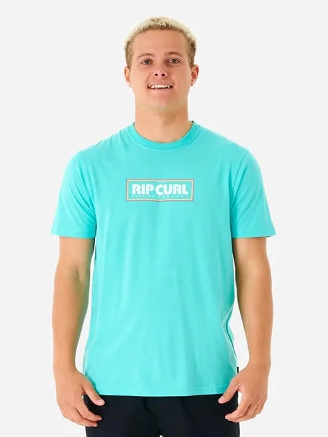 Футболка 01AMTE-46 Rip Curl S Блакитний