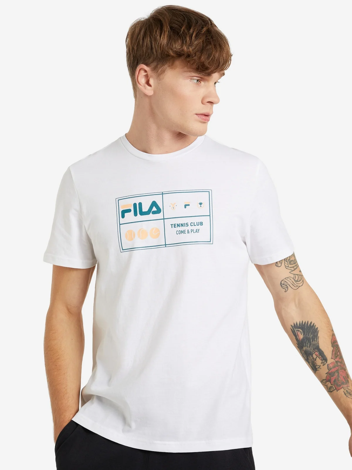Футболка 120683FLA-00 Fila 46 Білий