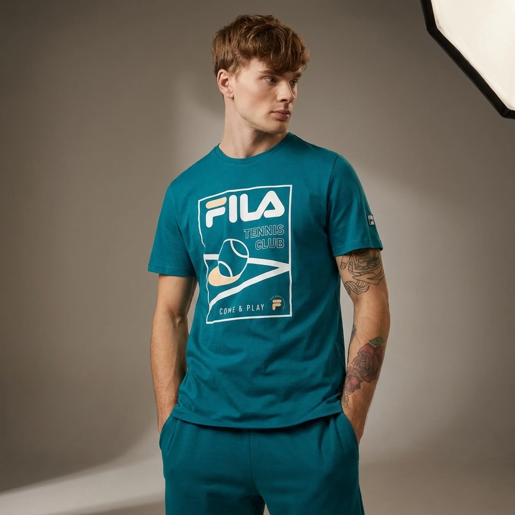 Футболка 123288FLA-74 Fila 46 Зелений