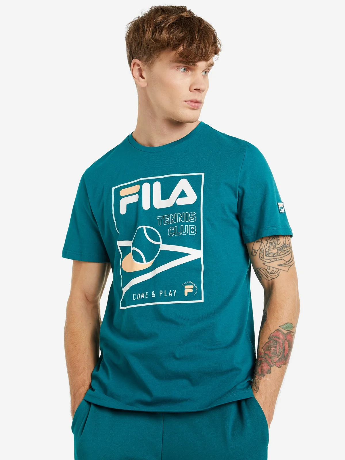 Футболка 123288FLA-74 Fila 46 Зелений