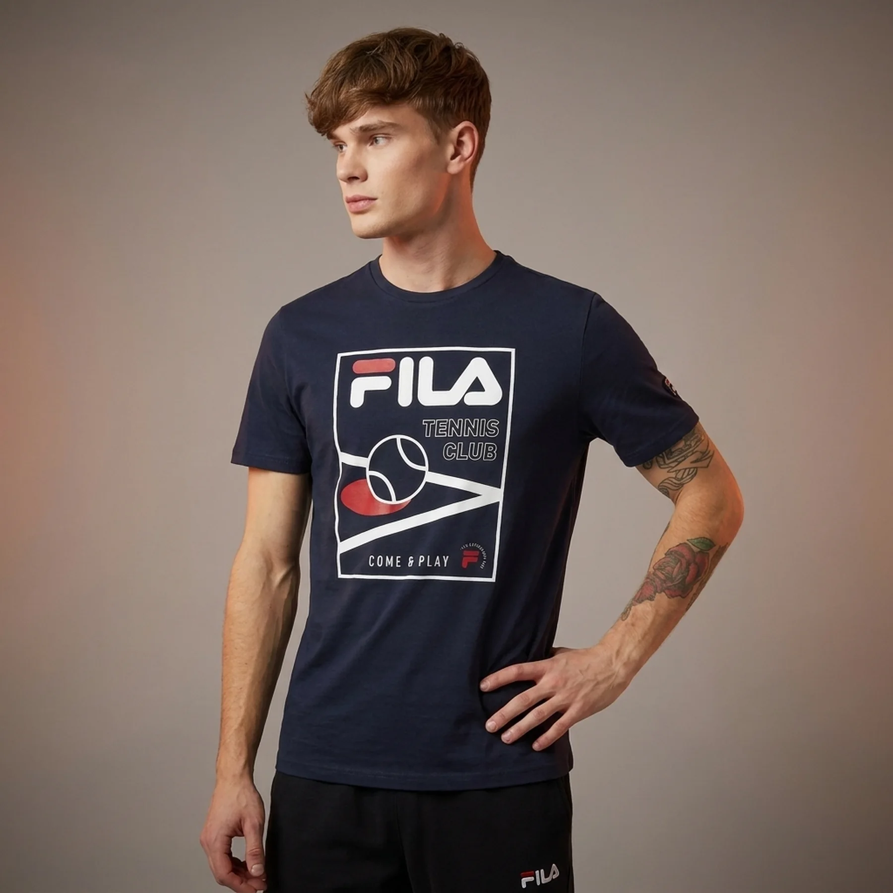 Футболка 123288FLA-Z4 Fila 46 Темно-синій