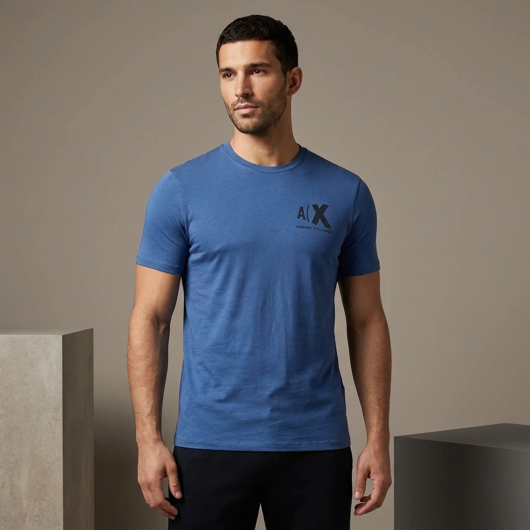 Футболка Armani Exchange 1159806053 (Білий/синій, XL)