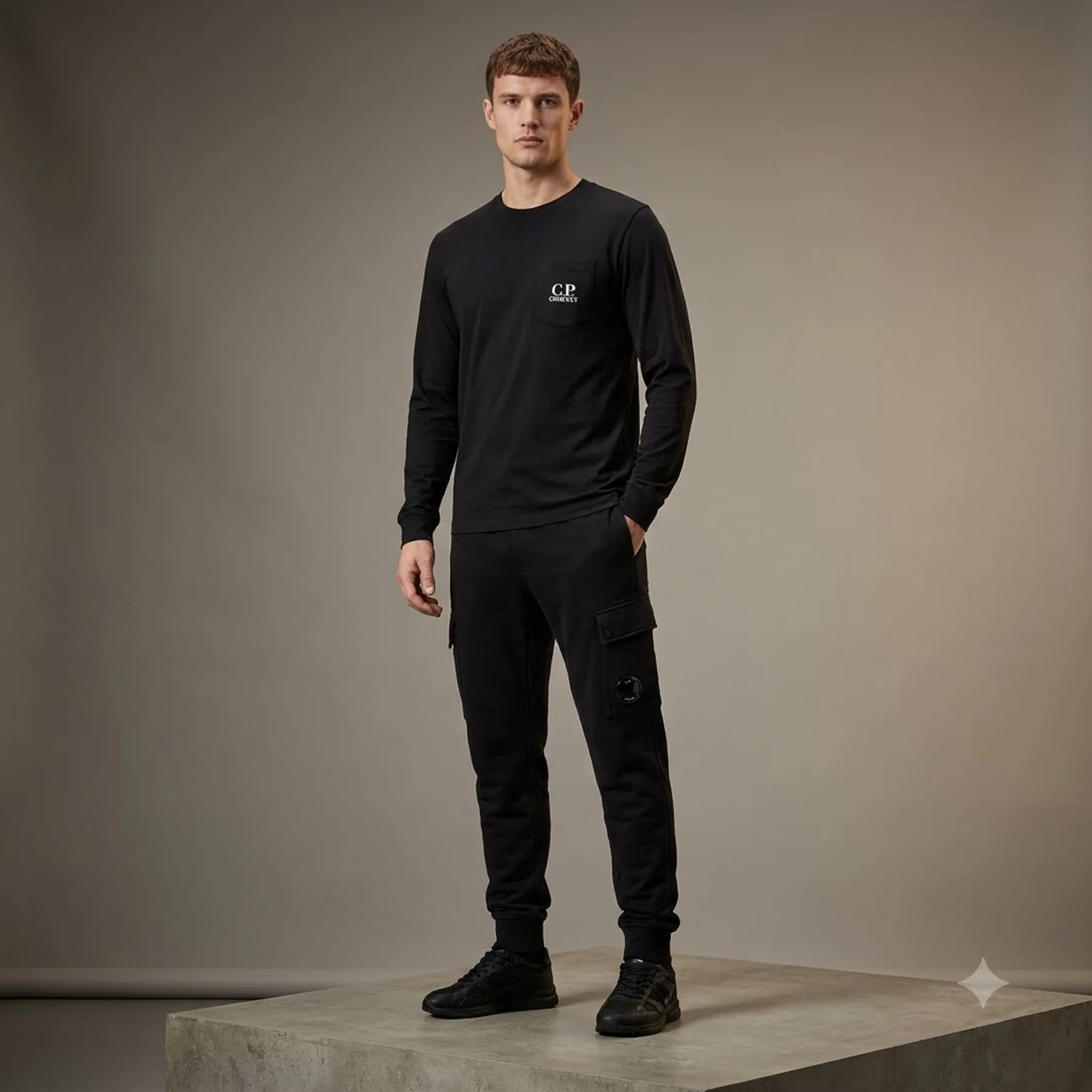 Футболка C.P. Company Mercerized Jersey Twisted Graphic Pistachio Shell