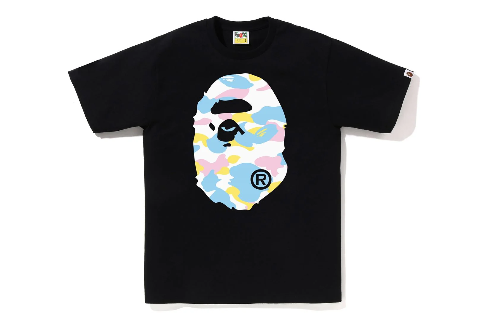 Футболка чоловіча A Bathing Ape Men's New Multi Camo Big Ape Head Tee