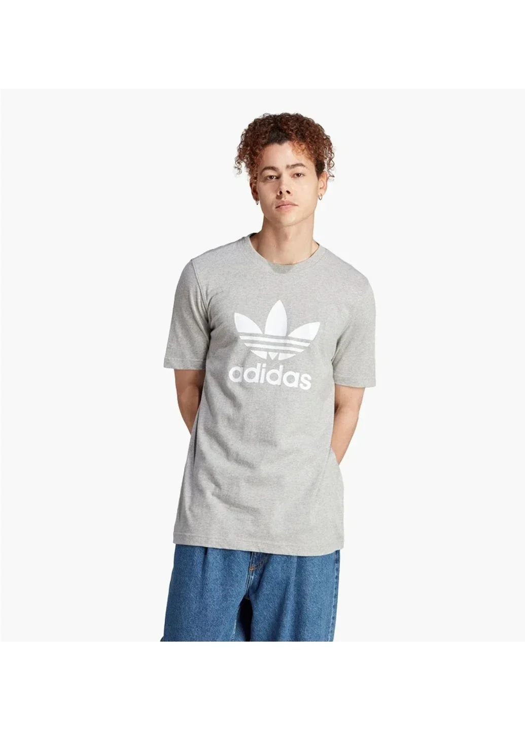 Футболка чоловіча Adidas Adicolor Classics Trefoil Tee Grey (IM4504)