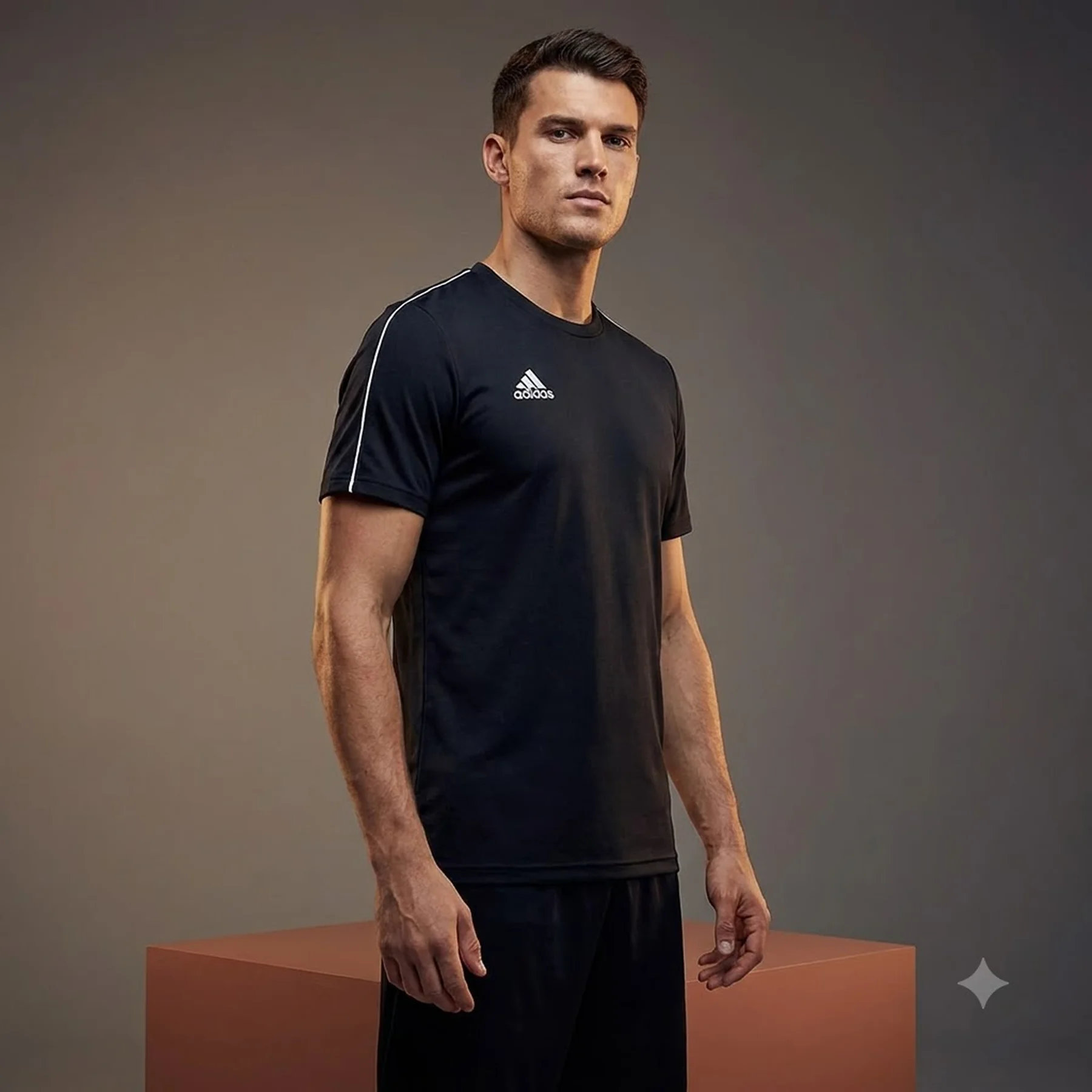 Футболка чоловіча Adidas T-Shirt Core18 Tee Black (CE9063)