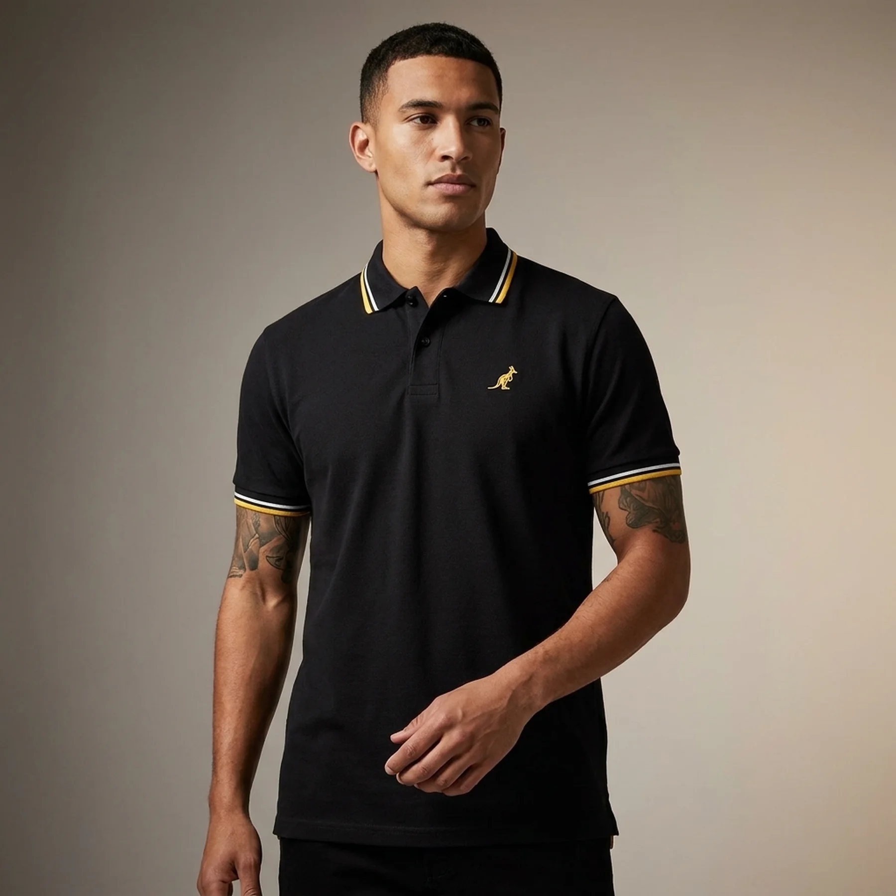 Футболка чоловіча Australian 2-Stripe Pique' Polo (LSUPO0004-003A)