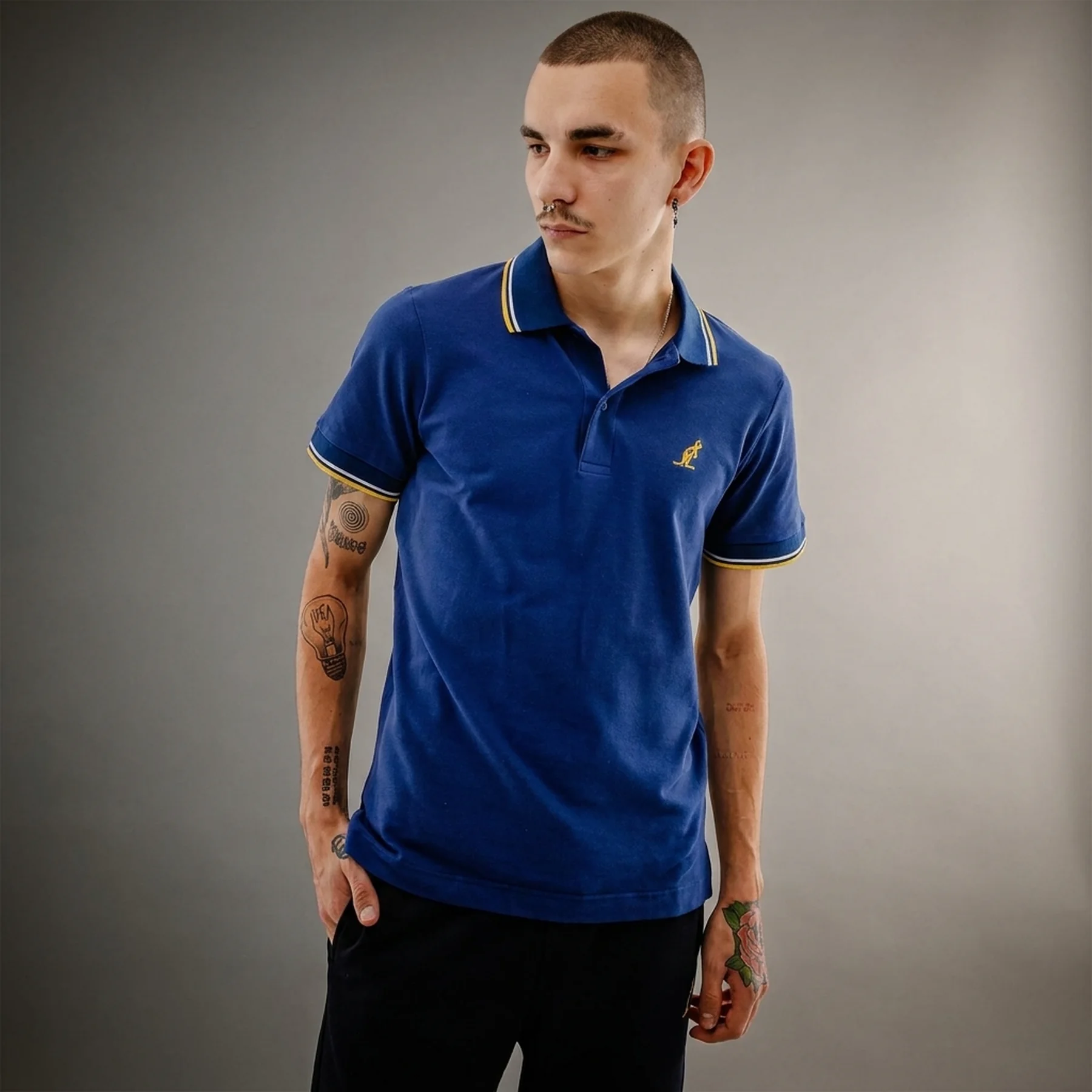 Футболка чоловіча Australian 2-Stripe Pique' Polo (LSUPO0004-842B)