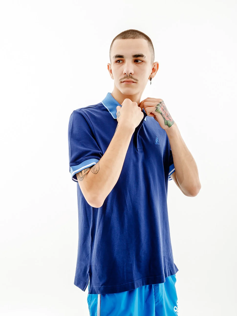 Футболка чоловіча Australian Lines Polo Pique El R-Fit Blue (LSUPO0010-842)