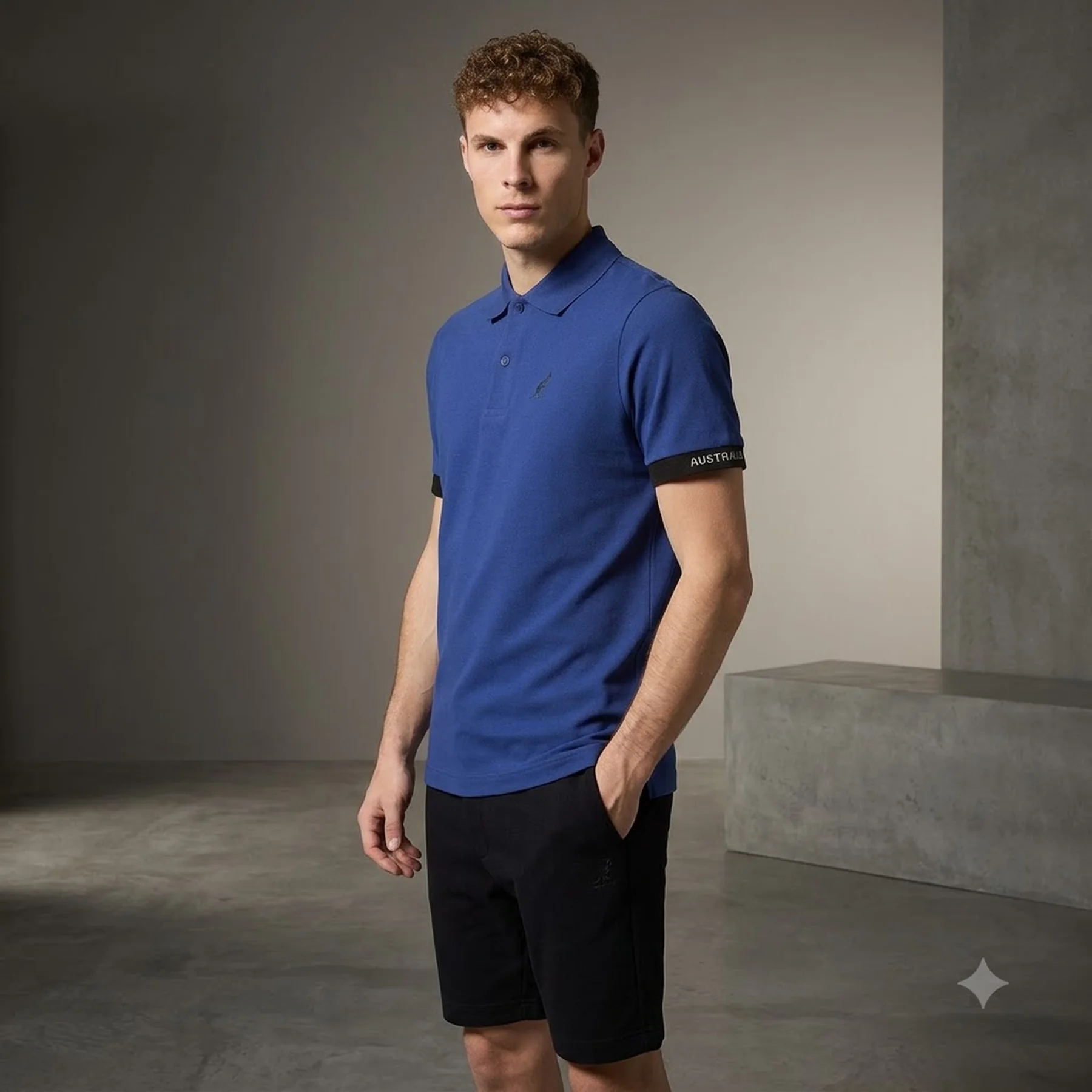 Футболка чоловіча Australian Logos Polo Pique El R-Fit (LSUPO0063-842)