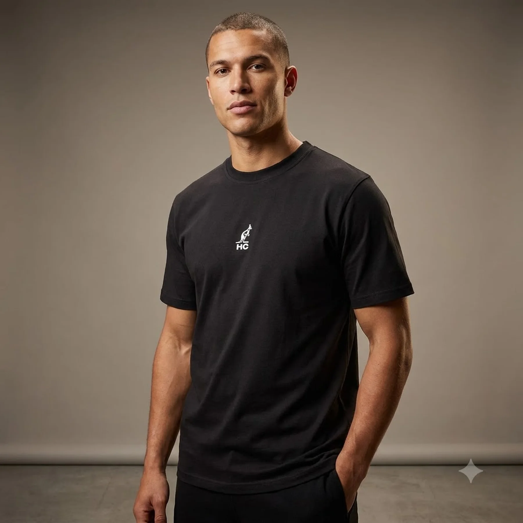 Футболка чоловіча Australian Punch Cotton Tee Black (HCUTS0052-003)
