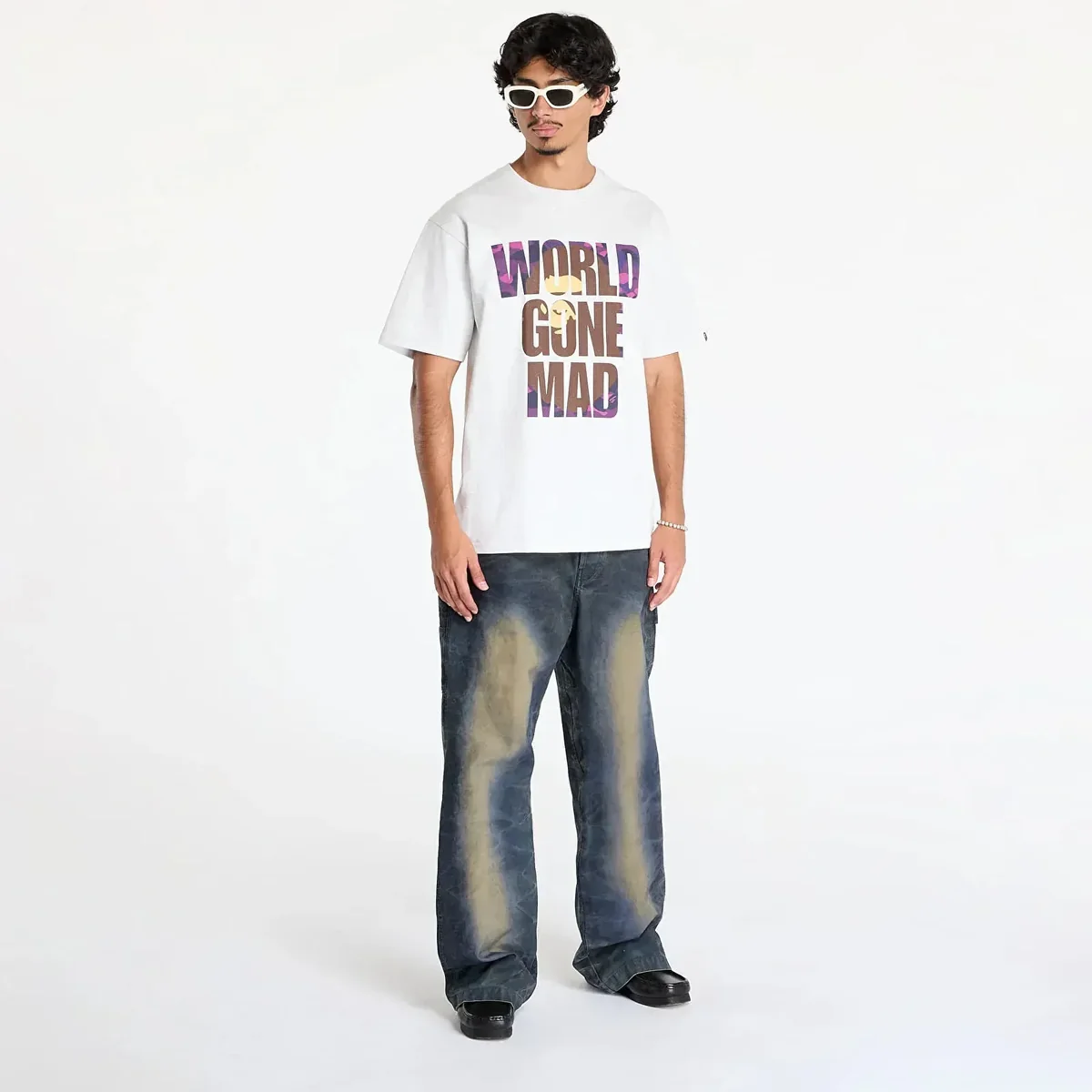 Футболка чоловіча Bape A Bathing Ape Color Camo Wgm Ape Head Overlap Tee (001TEK801024M)