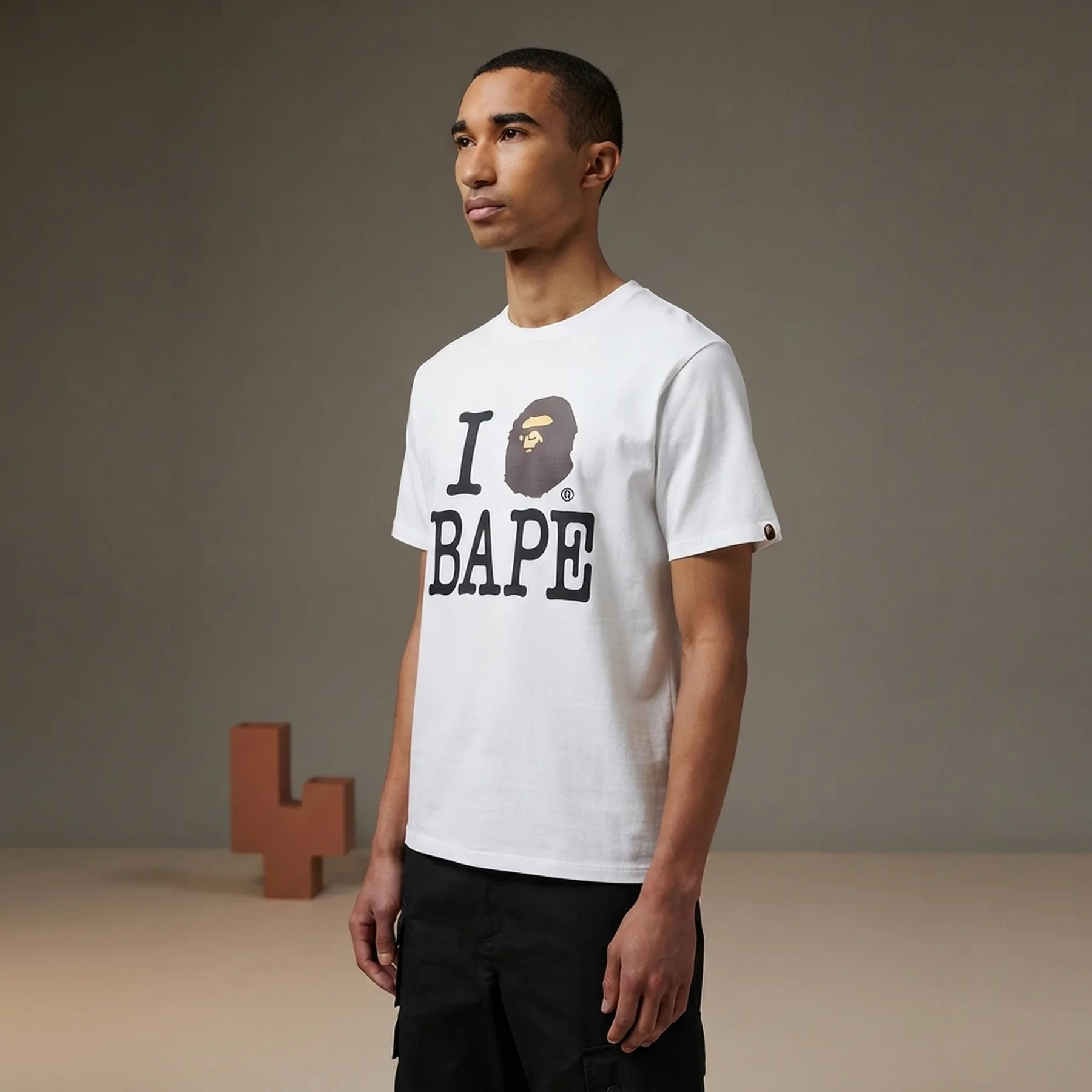 Футболка чоловіча Bape A Bathing Ape Men's I Love Bape Tee (1K80110043)