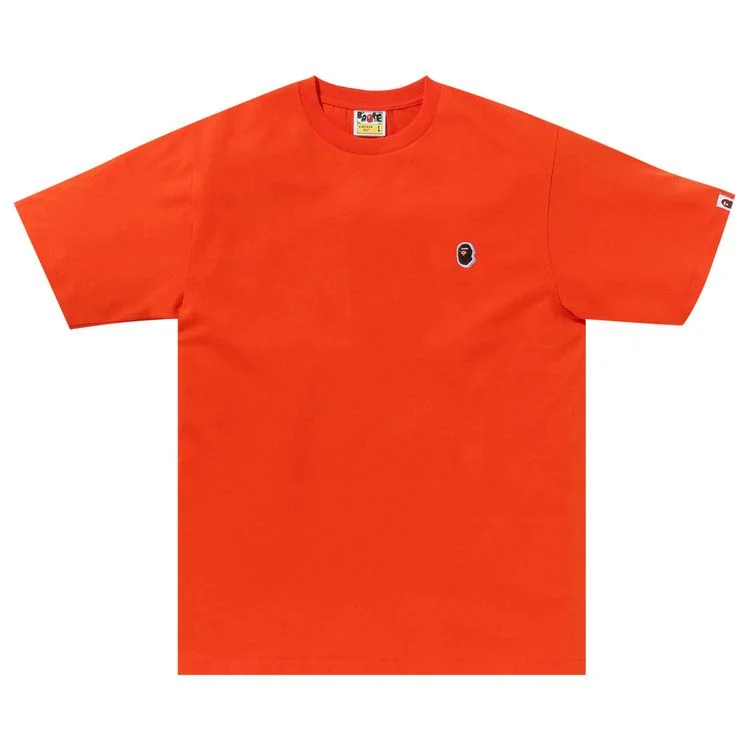 Футболка чоловіча Bape Ape Head One Point Tee Orange