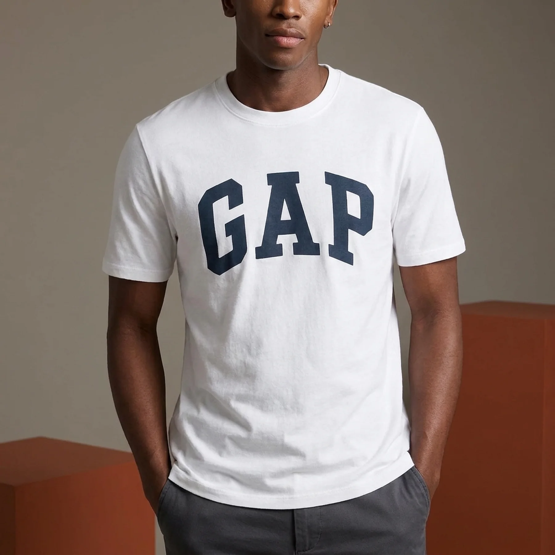 Футболка чоловіча Gap Everyday Soft Crewneck T-Shirt White (855769051)