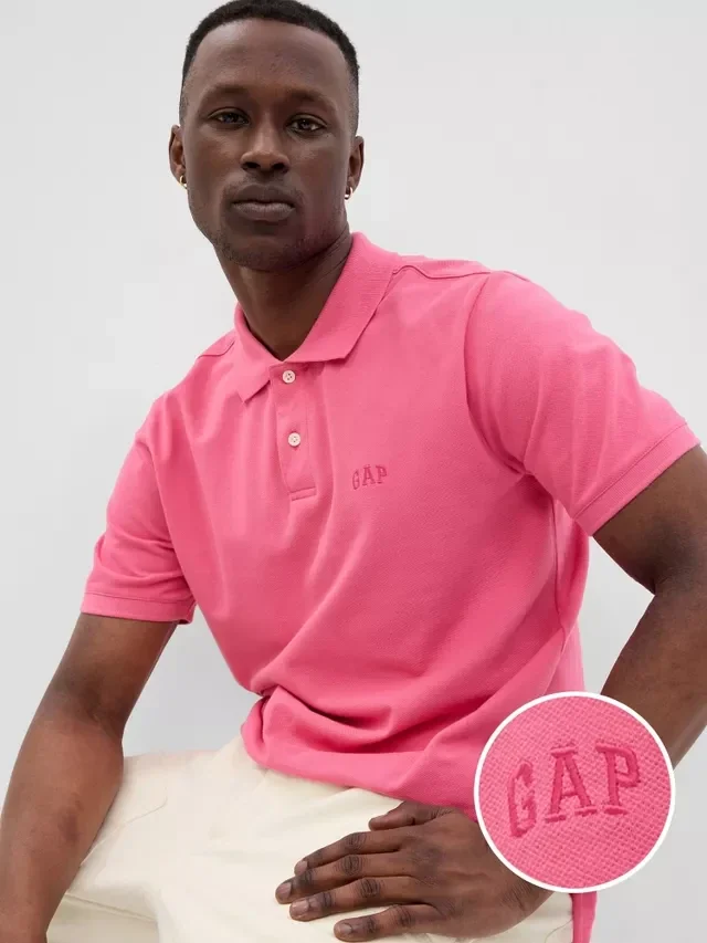 Футболка чоловіча Gap F-Logo Regular Fit Pink (586306-01)