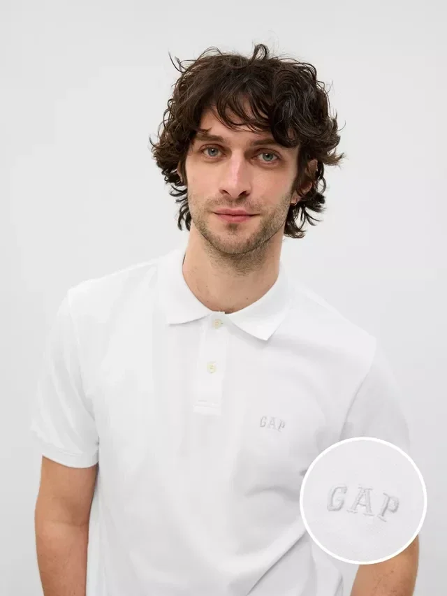 Футболка чоловіча Gap F-Logo Regular Fit White (586306-05)