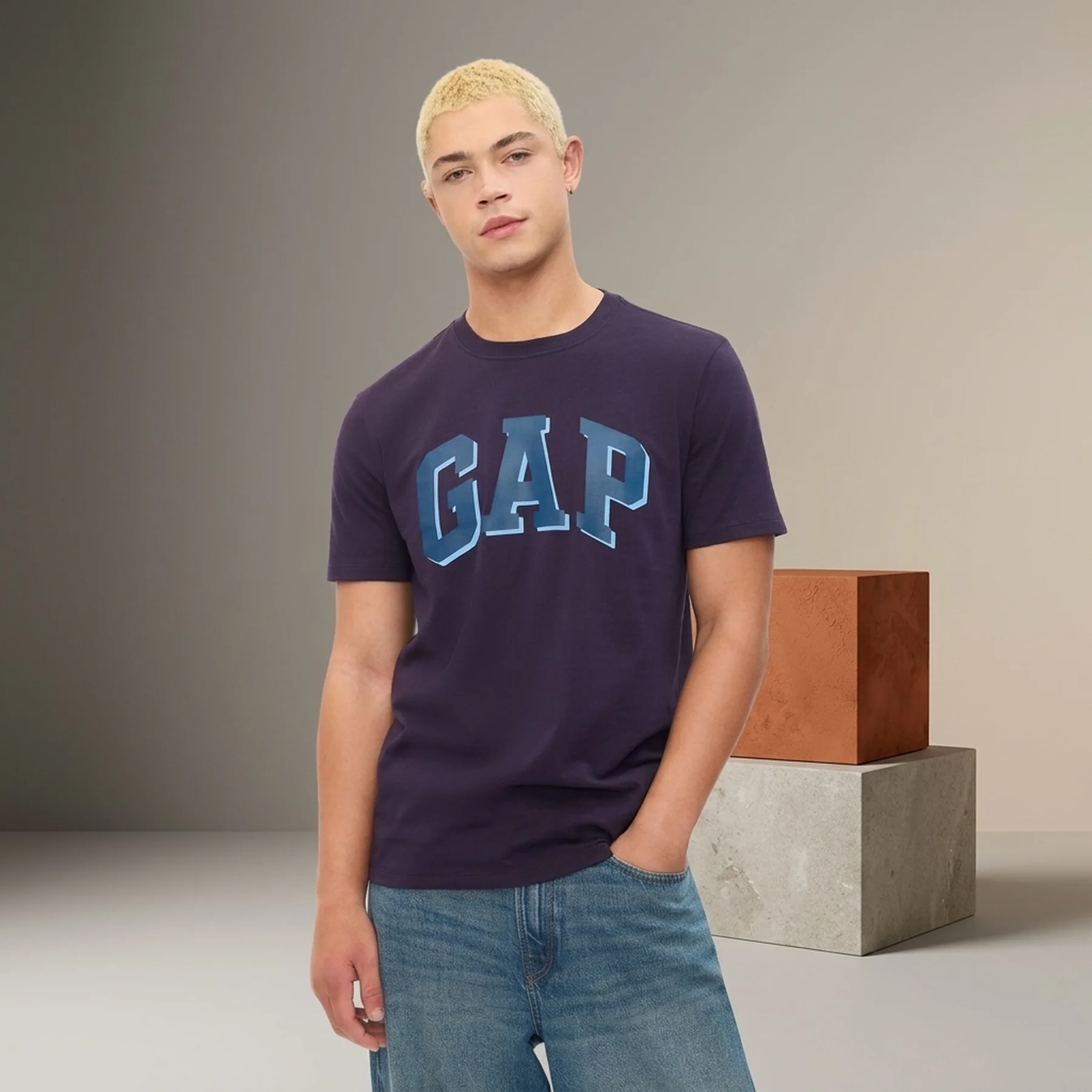 Футболка чоловіча GAP з логотипом 1159834726