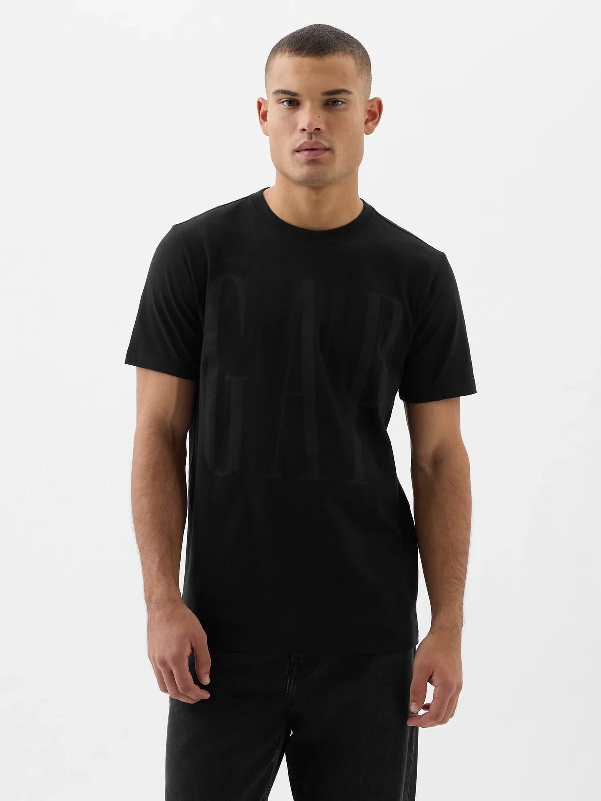 Футболка чоловіча GAP з логотипом 1159839434 (Чорний XXL)