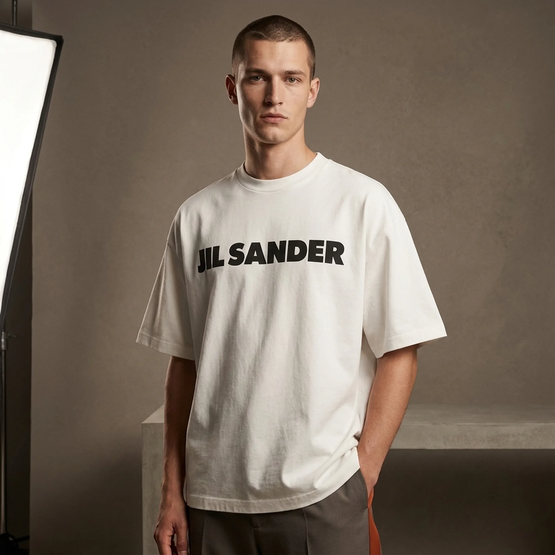 Футболка чоловіча Jil Sander Logo T-Shirt (J21GC0001J45148-102)
