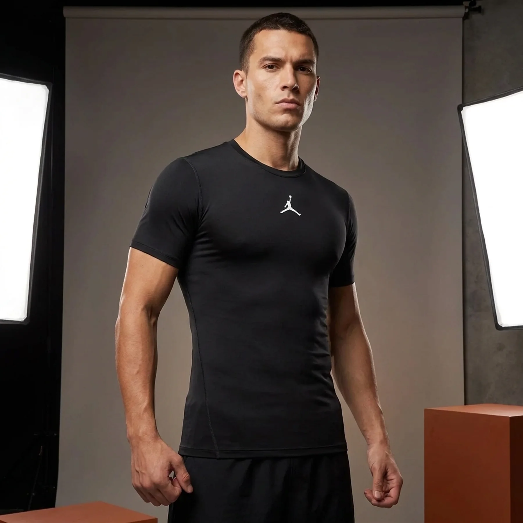 Футболка чоловіча Jordan Dri-Fit Short-Sleeve Base Layer Top Black (HV4099-010)