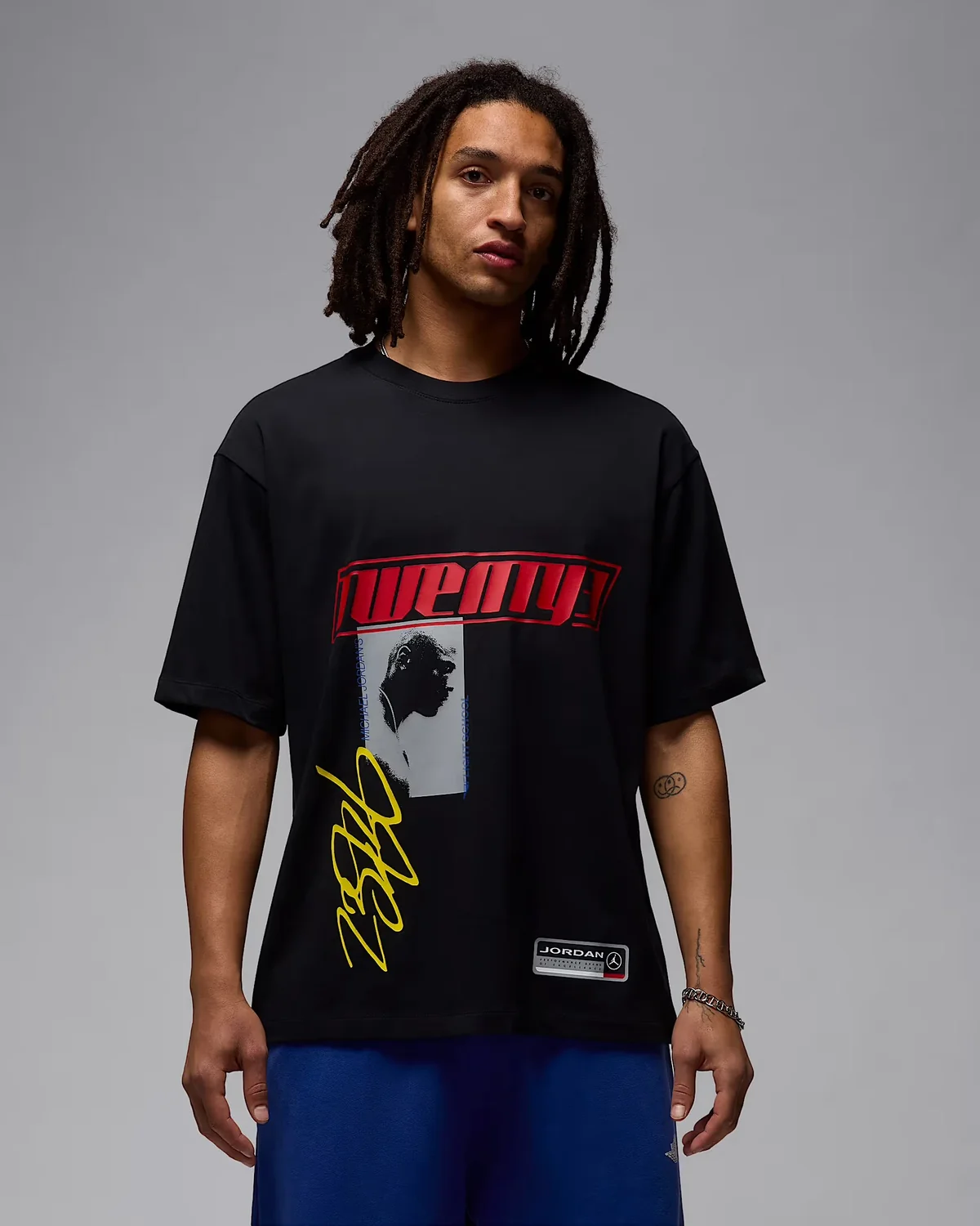 Футболка чоловіча Jordan Ess Ovsz Ss Crew Black (HJ2366-010)