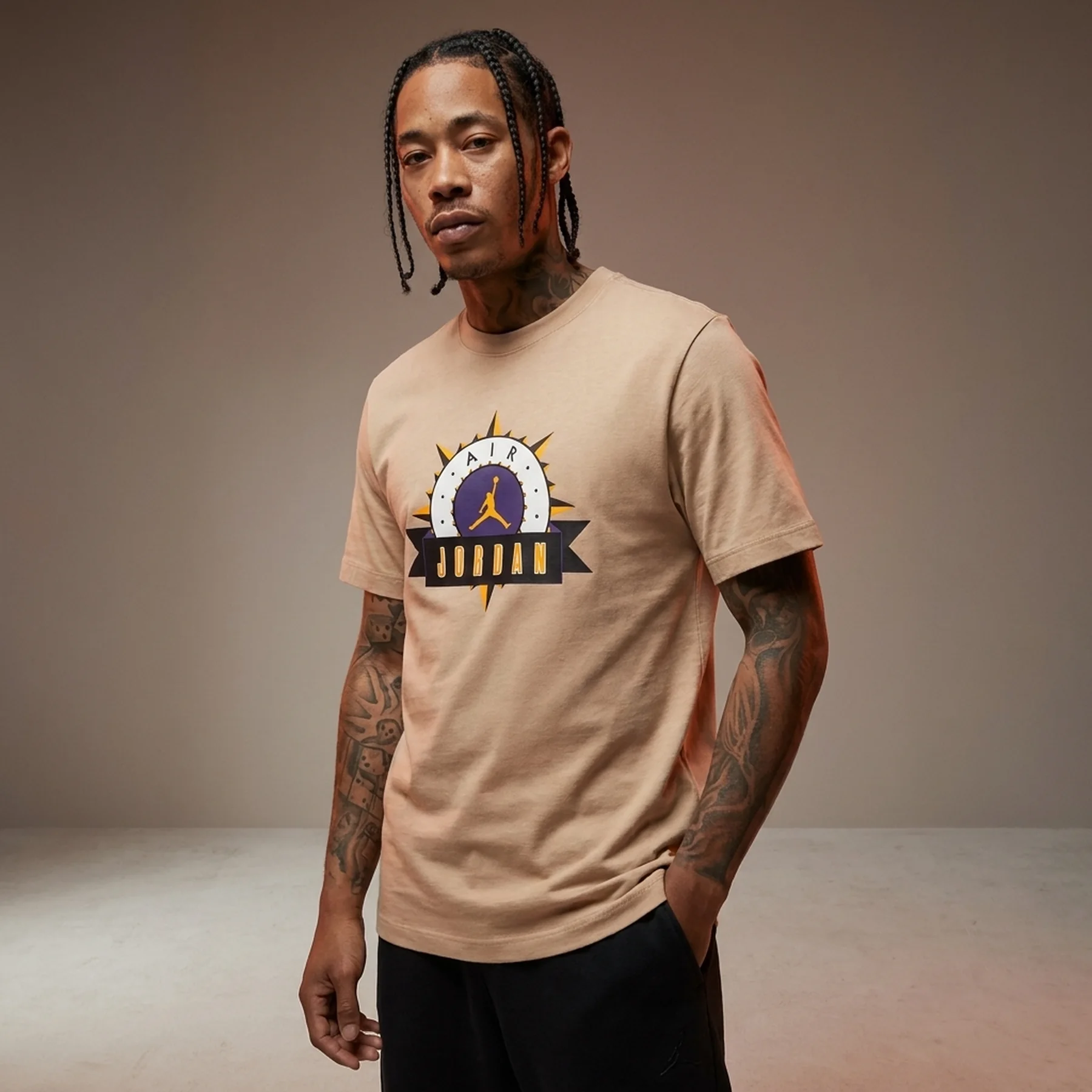 Футболка чоловіча Jordan Flight Mvp Tee Beige (FD8227-200)