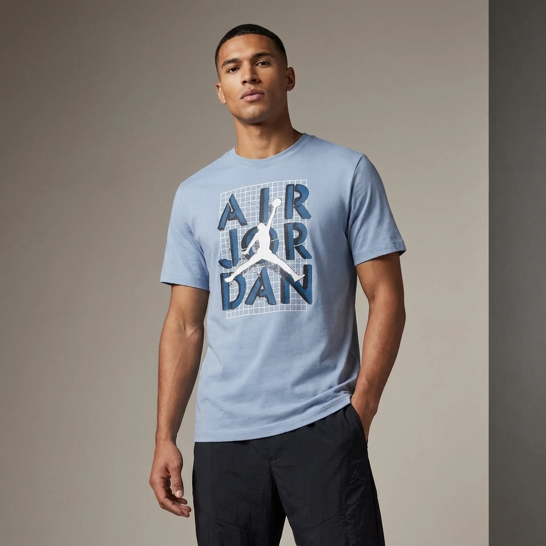 Футболка чоловіча Jordan M J Brand Jm Stack Ss Crew (FN5978-436)
