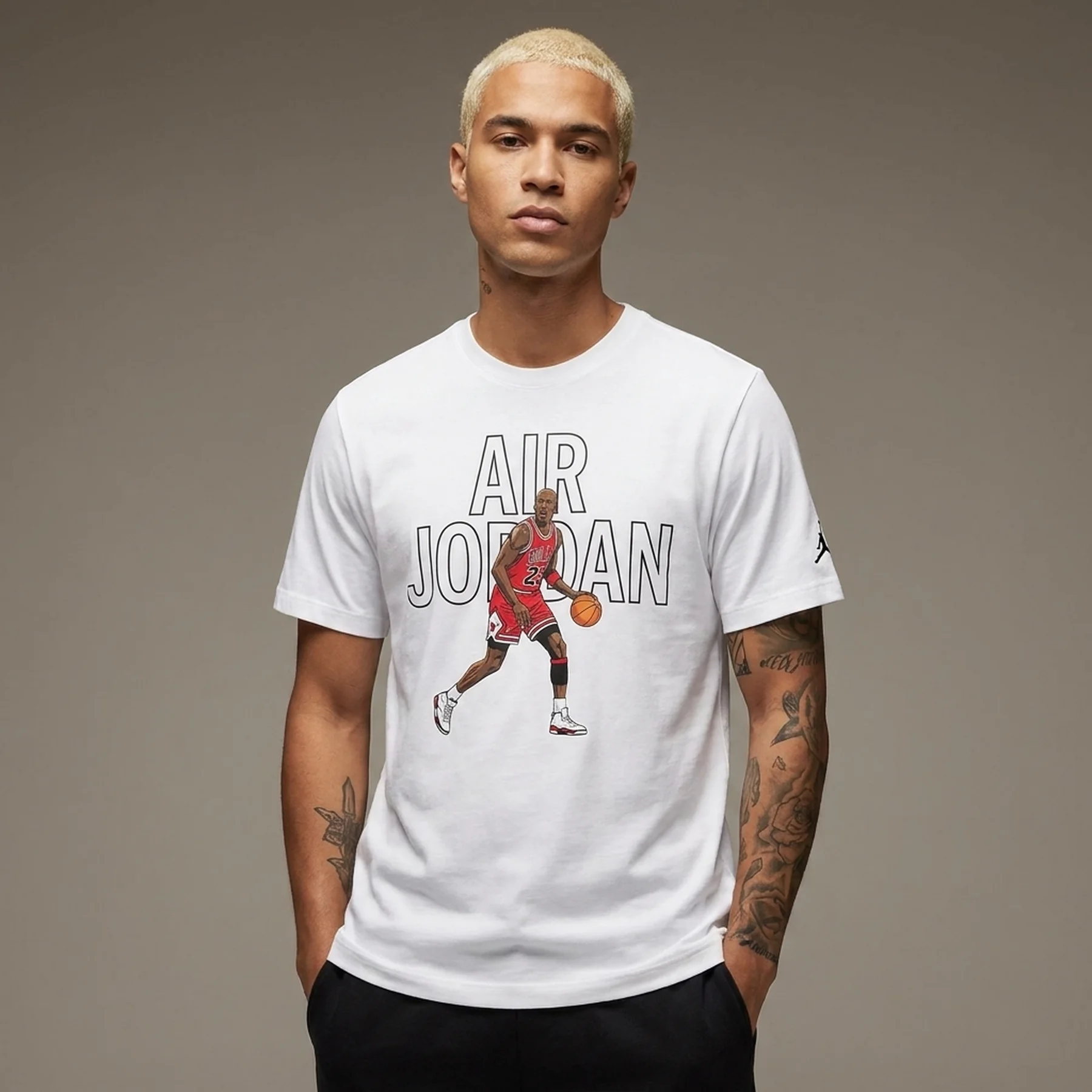 Футболка чоловіча Jordan M Sprt Ss Dri-Fit Gfx Crew Fn6016-100 (FN6016-100)